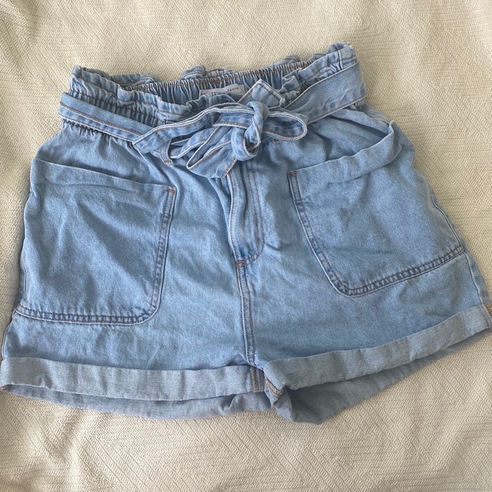 Denim High Waisted Shorts